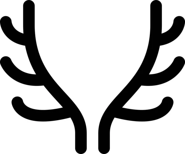 Иконка Рога Домашнего Животного Стиле Наброска — стоковый вектор