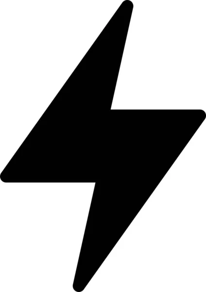 Flash Power Connect Icoon Massieve Stijl — Stockvector