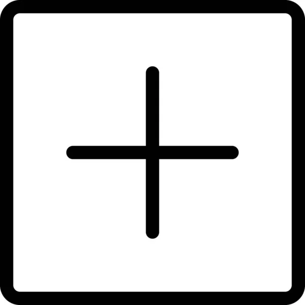 Añadir Botones Icono Cruz Categoría Óptima Interfaz Usuario — Archivo Imágenes Vectoriales