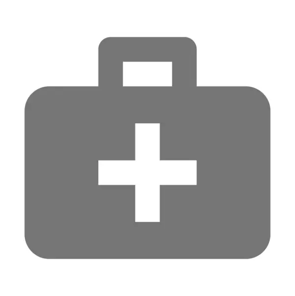 Salud Primeros Auxilios Icono Atención Médica Estilo Sólido — Archivo Imágenes Vectoriales