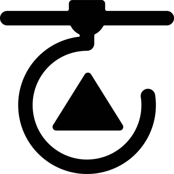 Drucken Drucken Symbol Solidem Stil — Stockvektor
