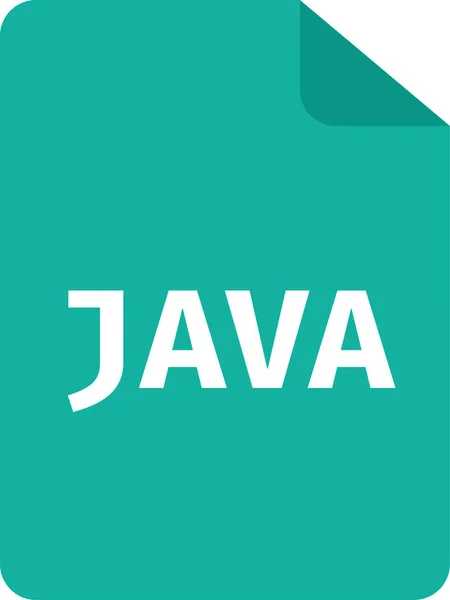 Arquivo Java Flat Icon Estilo Plano — Vetor de Stock