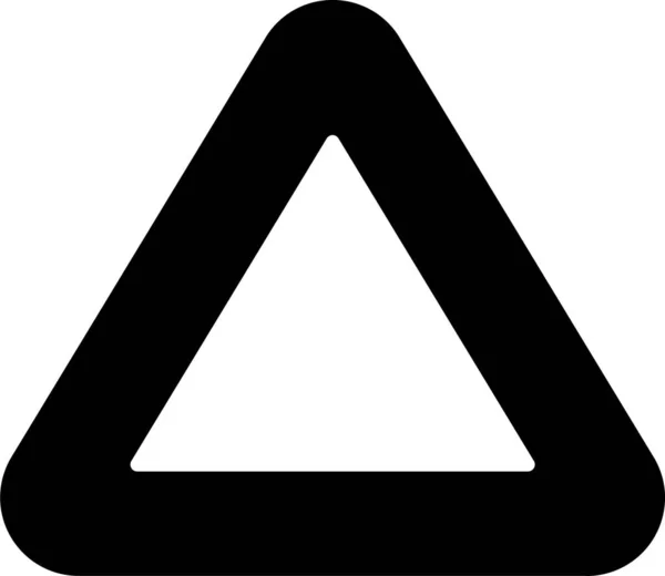 Pfeil Symbol Nach Oben Solidem Stil — Stockvektor