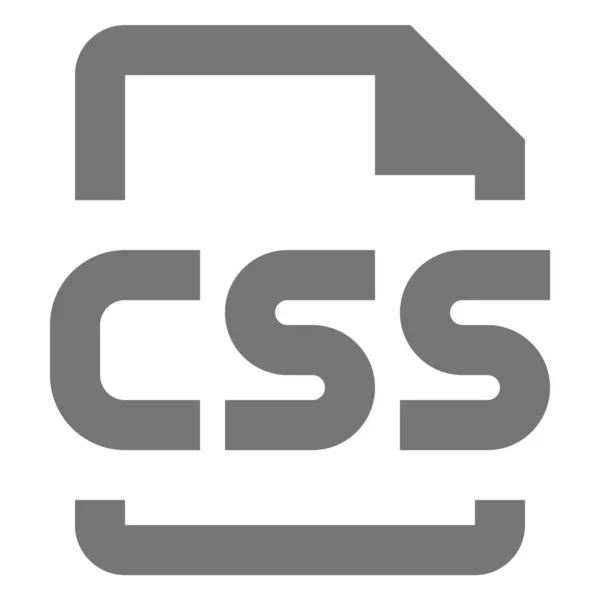Кодування Піктограми Файла Css Стилі Контурів — стоковий вектор