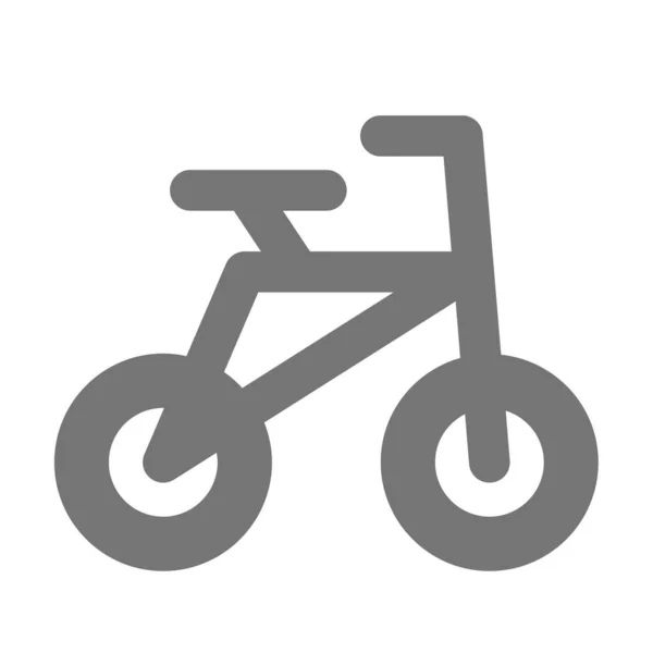 Ποδήλατο Ποδήλατο Ποδήλατο Εικονίδιο Του Κύκλου Στερεό Στυλ — Διανυσματικό Αρχείο