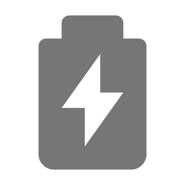 蓄电池充电图标 实心型 — 图库矢量图片