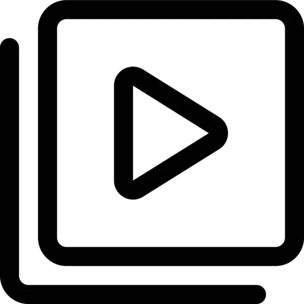 Filter Video Icon Umriss Stil — Stockvektor