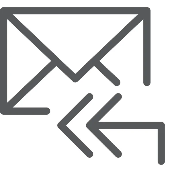 Todos Ícone Resposta Mail Estilo Esboço —  Vetores de Stock