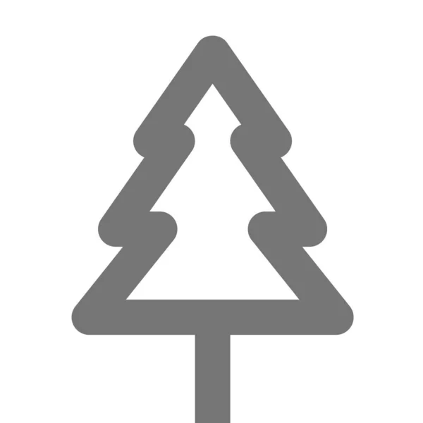 Значок Екологічної Рослини Дерева Контурному Стилі — стоковий вектор