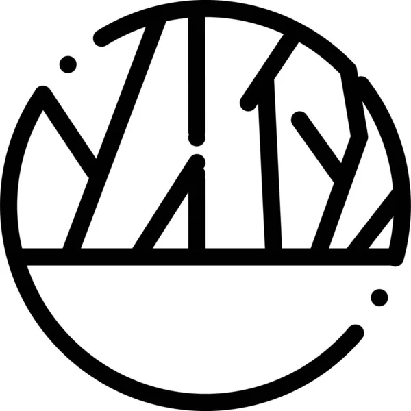 Иконка Зараженной Кожи Стиле Контура — стоковый вектор