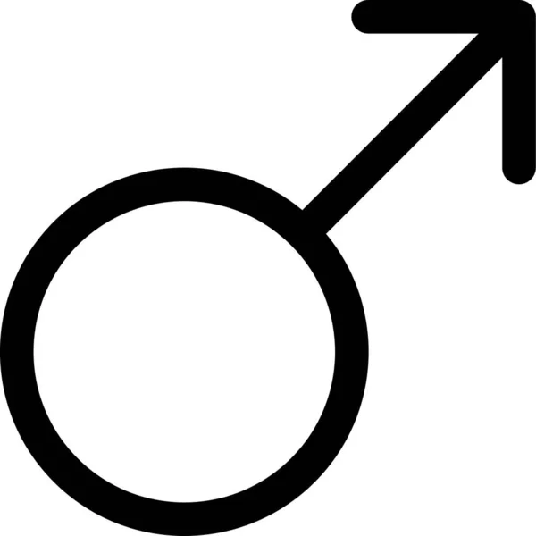 Gebruiker Menselijke Jongen Pictogram Omtrek Stijl — Stockvector