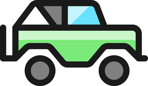 Значок Пригоди Автомобіля Вантажівки Заповненому Стилі — стоковий вектор