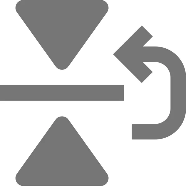 Copy Arrow Icon Solid Style — Stock Vector