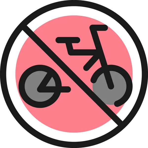 Derechos Emisión Bicicletas Icono Estilo Contorno Lleno — Vector de stock