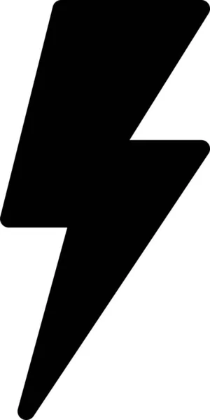 Icono Conexión Potencia Flash Estilo Sólido — Archivo Imágenes Vectoriales