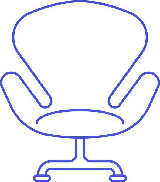 Chair Objects Chairs Icon Outline Style — Stock Vector