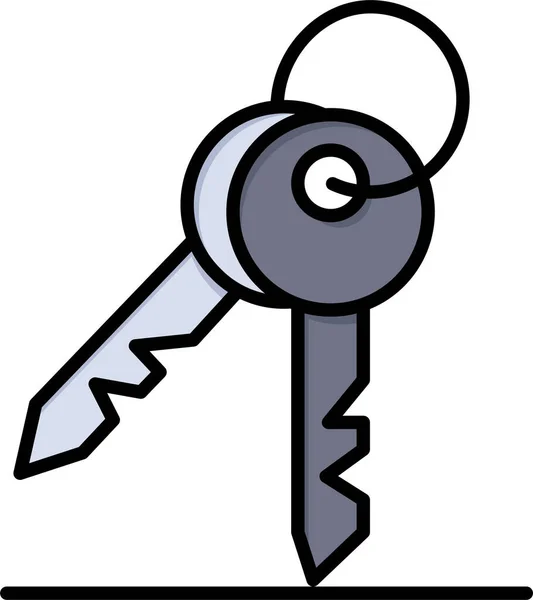 Key Keys Room Icon Computer Internet Security Category — Stock Vector