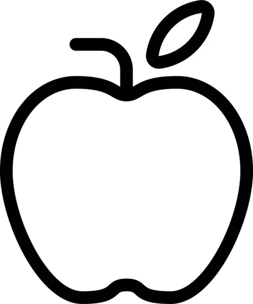 Apfel Koch Ikone Umrissen — Stockvektor