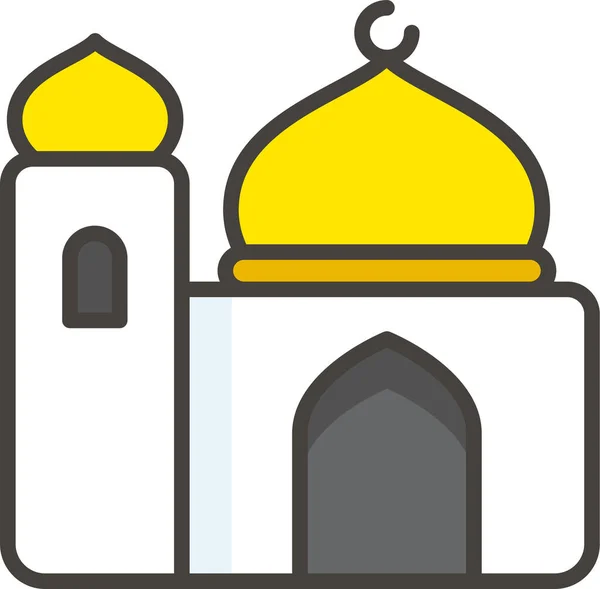 1F54C Icona Della Moschea — Vettoriale Stock
