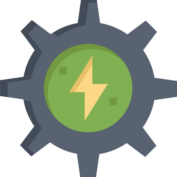 Energietoestel Power Icon Platte Stijl — Stockvector