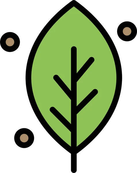 Значок Екологічного Листя Природи Заповненому Стилі — стоковий вектор