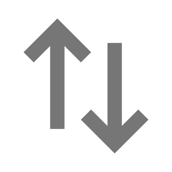 Transferencia Flechas Icono Datos Estilo Esquema — Archivo Imágenes Vectoriales