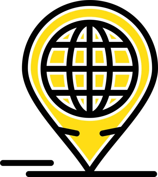 Επιχειρηματικό Φόρουμ Παγκόσμιο Εικονίδιο Στυλ Γεμάτο Περίγραμμα — Διανυσματικό Αρχείο