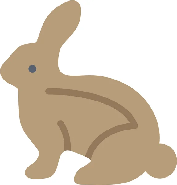 Lapin Icône Lapin Pâques Dans Style Plat — Image vectorielle