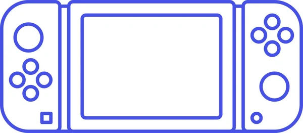 Ikona Kontrolera Konsoli Analogowych Kategorii Gry Gry — Wektor stockowy
