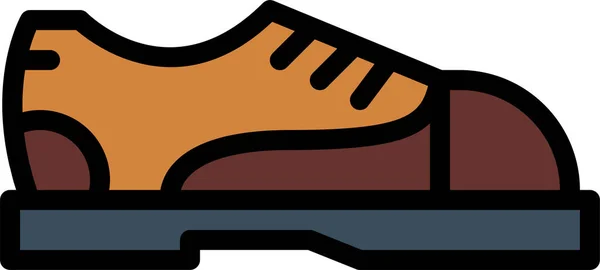 Vestuário Calçado Sapato Ícone Estilo Esboço Preenchido —  Vetores de Stock
