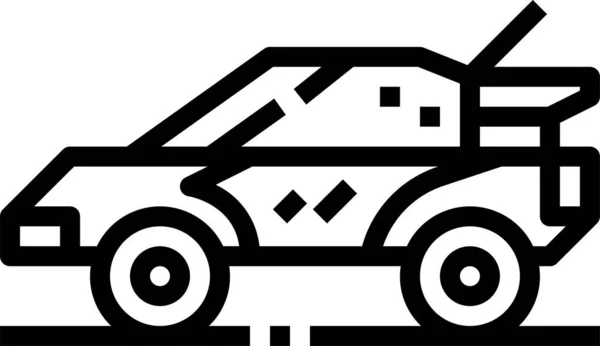 Icono Transporte Automóviles Estilo Esquema — Archivo Imágenes Vectoriales