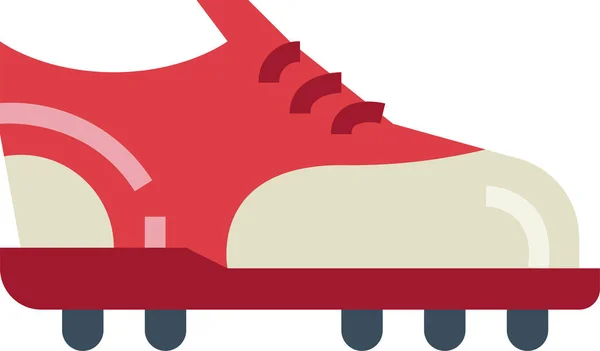 Zapato Zapato Zapatilla Icono Estilo Plano — Vector de stock