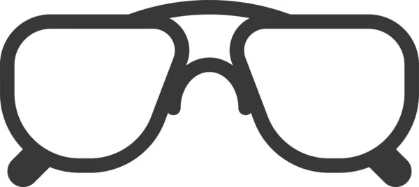 Ruhák Divat Szemüveg Ikon Szilárd Stílusban — Stock Vector