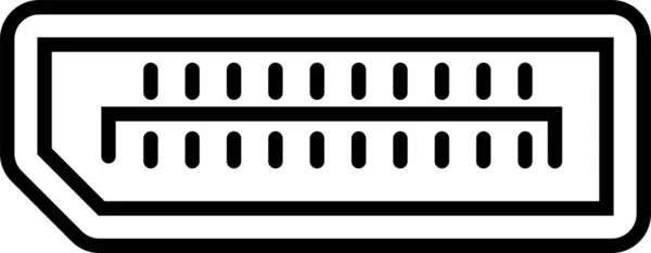 Stecker Buchse Symbol — Stockvektor
