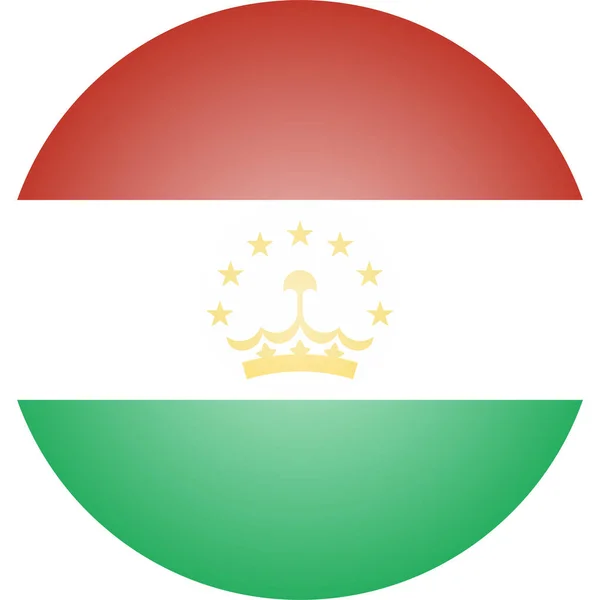 Ország Zászló Tajikisztán Ikon Izometrikus Stílusban — Stock Vector