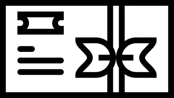 Значок Купона Скидки Стиле Наброска — стоковый вектор