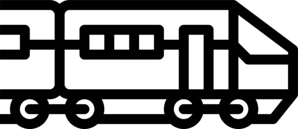 Eisenbahnzug Transport Symbol Der Kategorie Tourismus Hotels Gastfreundschaft — Stockvektor