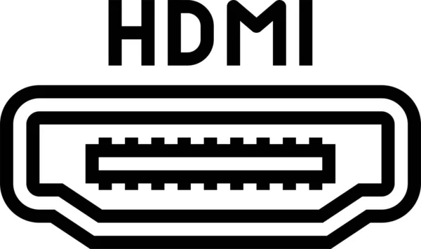 Ikona Portu Hdmi — Stockový vektor