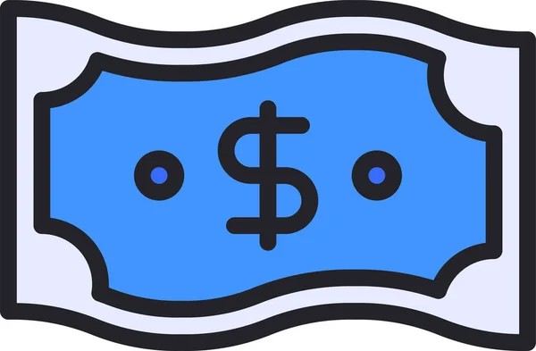 Dollar Money Finance Icon — Stock Vector