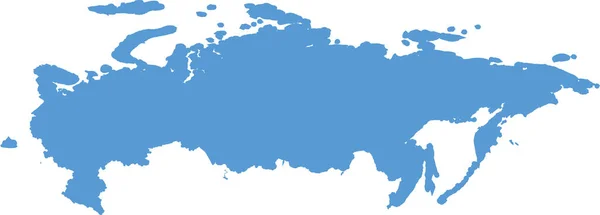 Карта России Икона Страны Твердом Стиле — стоковый вектор