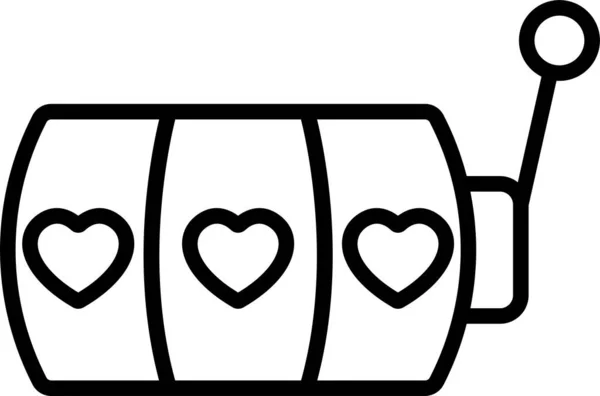 Bilden Herzen Sieben Symbol — Stockvektor