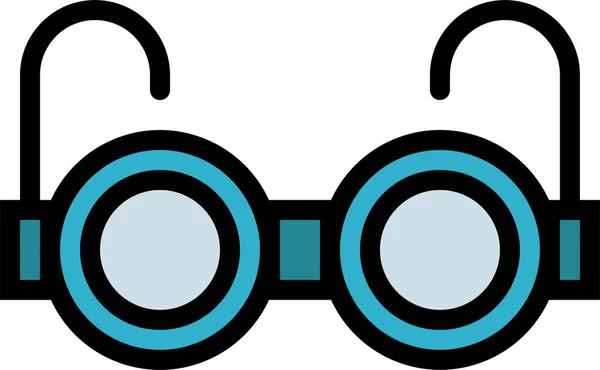 Szemüveg Töltött Körvonalas Ikon Kitöltött Körvonalas Stílusban — Stock Vector
