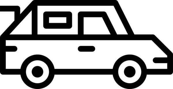 Coche Coche Deporte Icono Estilo Del Esquema — Vector de stock