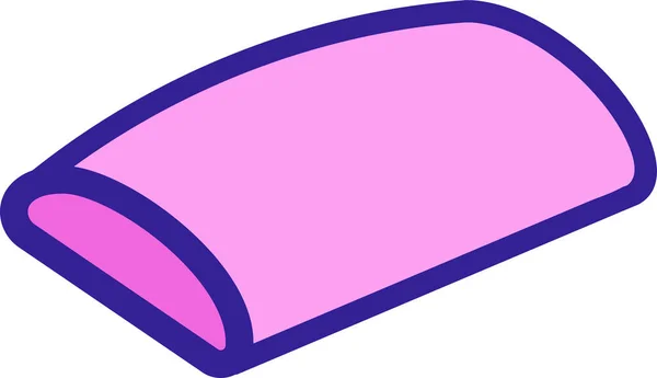 Ліжко Зручна Іконка Подушки — стоковий вектор