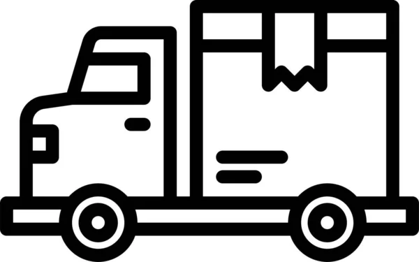 Box Car Delivery Icon — Stock Vector