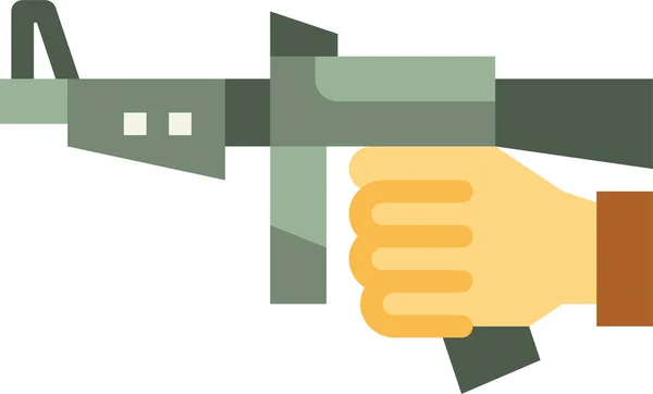 Zbraň Ruční Odpalovače Ikona Kategorii Vojensko Válečné — Stockový vektor