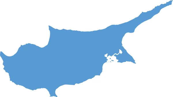 Κύπρος Χάρτη Χώρα Εικονίδιο Στερεό Στυλ — Διανυσματικό Αρχείο