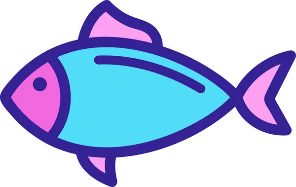 动物鱼海洋图标 — 图库矢量图片
