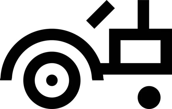 Umrisssymbol Des Transportfahrzeugs Umrissstil — Stockvektor