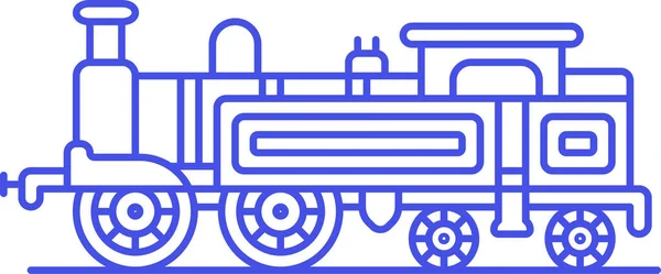 Dampfeisenbahn Symbol Der Kategorie Fahrzeuge Verkehrsträger — Stockvektor